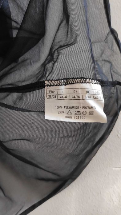 Camisa de Dormir Renda Preta Marca Opiance Tm XS-S