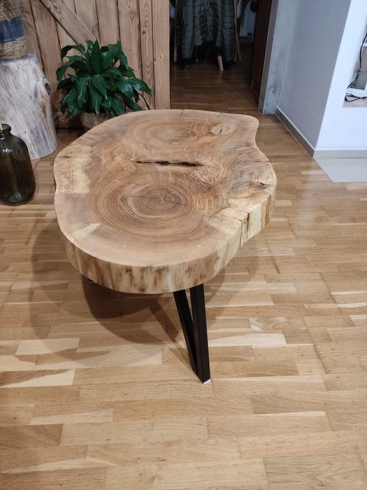 Stolik kawowy plaster drewna hit 2026