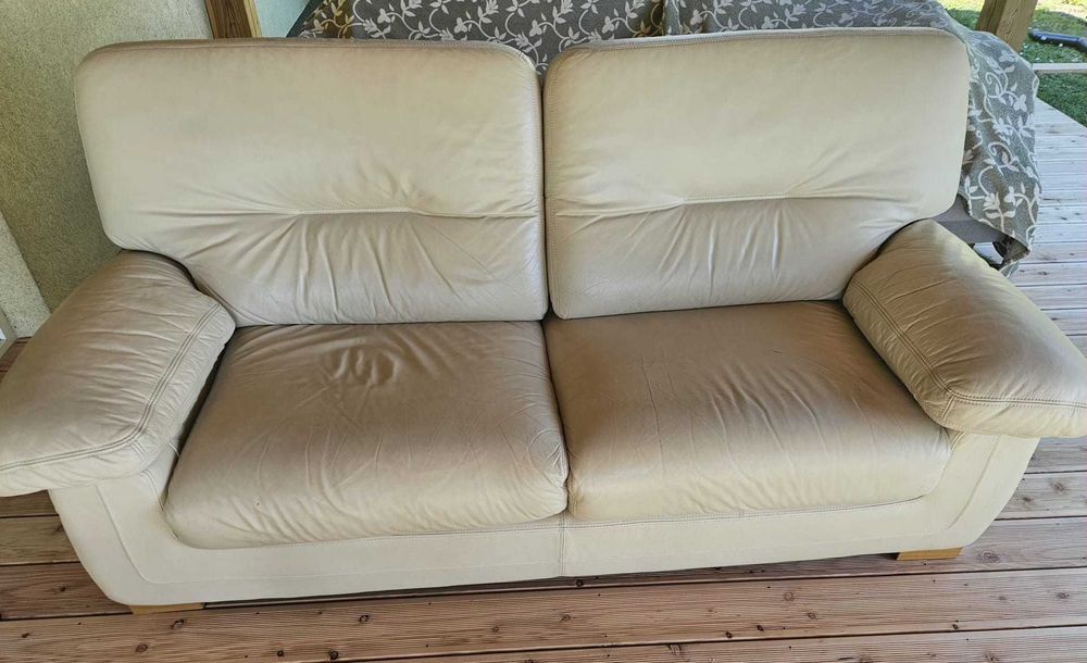 Sofa kanapa skórzana Gala beżowa