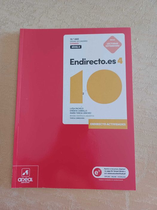 Caderno  - Endirecto.es 4 - Espanhol - Nível 4 - 10.º Ano  (NOVO)