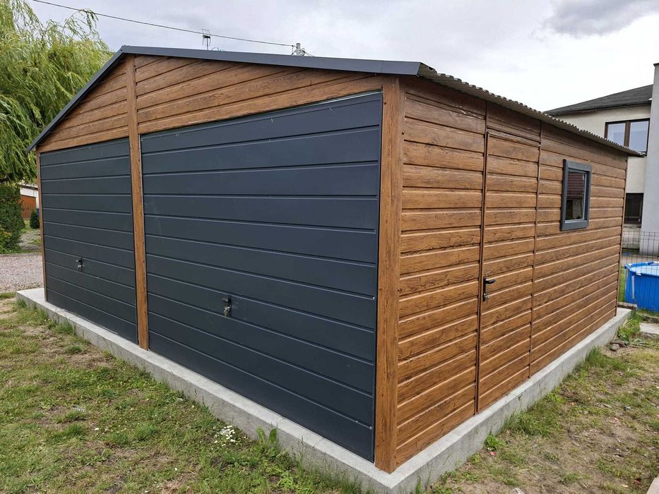 Garaż blaszany 6m x 5m Premium Garaże blaszane 6x5 6x6 8x5 8x6 9x5 9x6 PRODUCENT