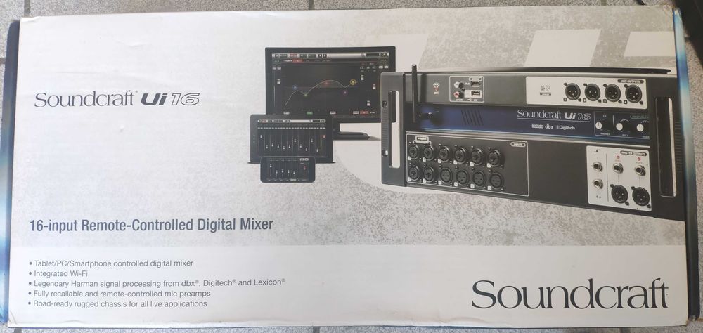 Soundcraft Ui12 Ui16 e Ui24R novas por estrear.