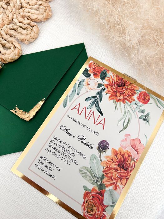 Zaproszenia na 30, 40, 50, 60 urodziny