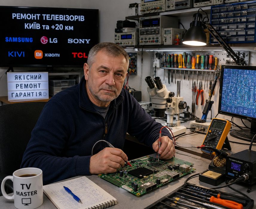 Ремонт телевізорів. Ремонт телевизоров дома у заказчика.