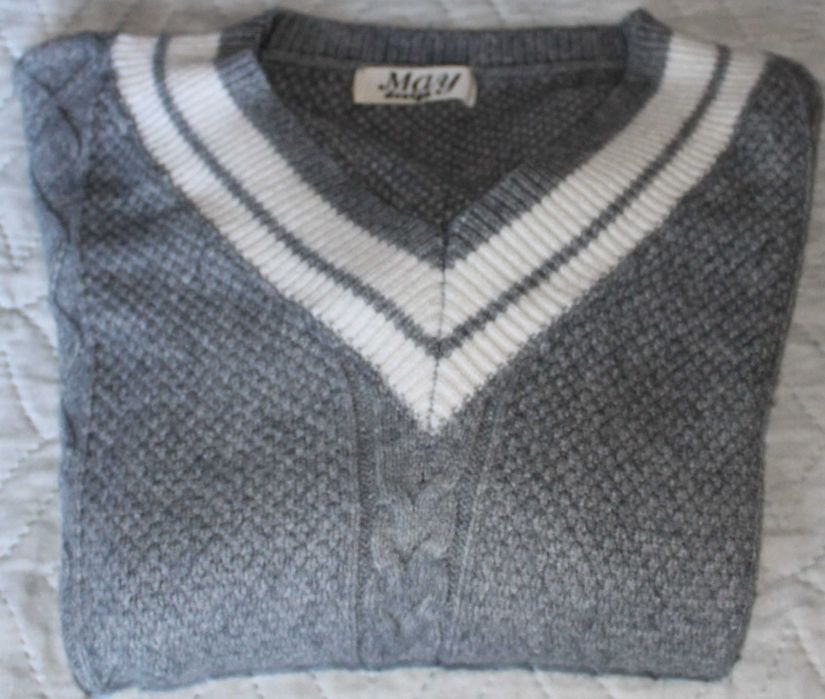 Camisola malha cinza - May design