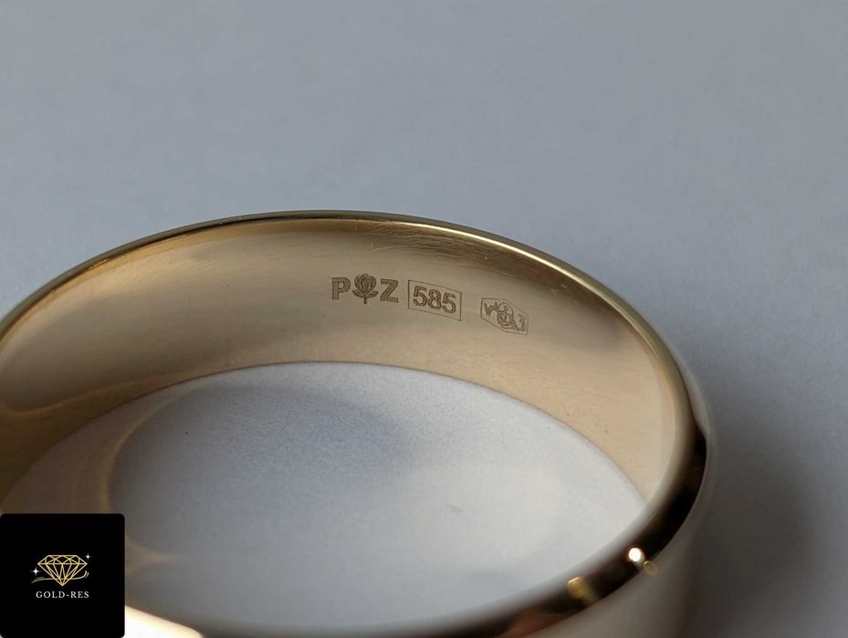 Złota obrączka pr. 585 używana