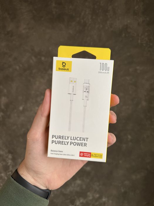 Кабель Baseus Gem Fast-Charging Data Cable USB - Type-C 100W 2m