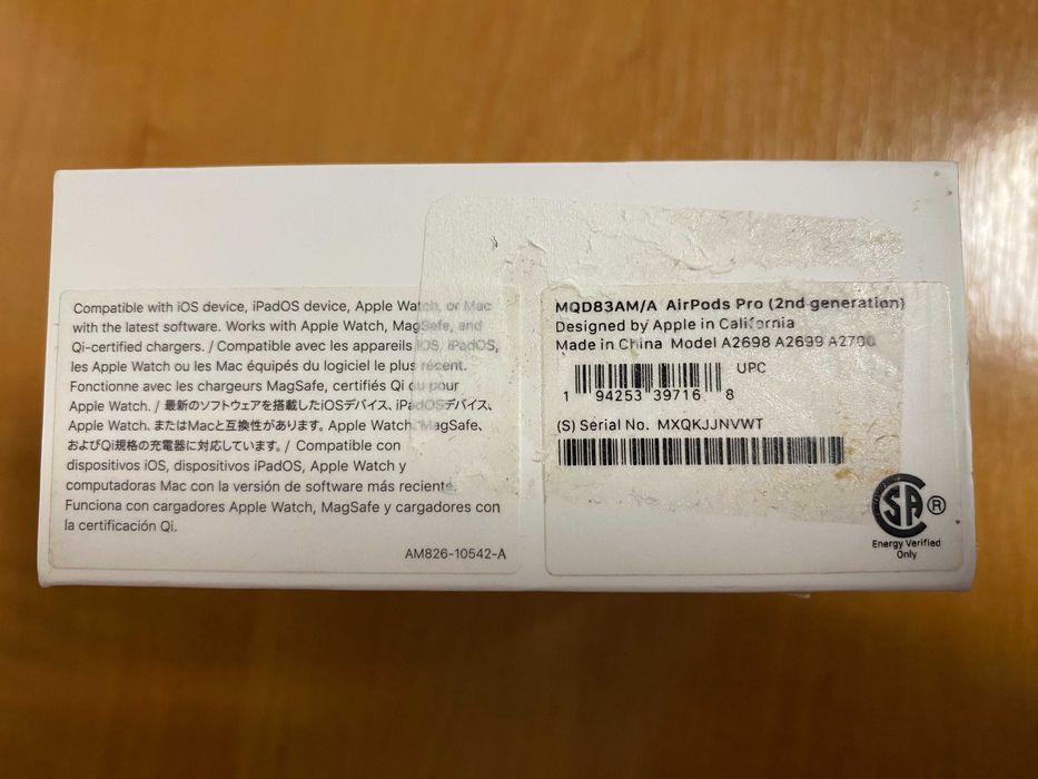 Наушники вкладыши беспроводные TWS Apple AirPods Pro 2nd Gen