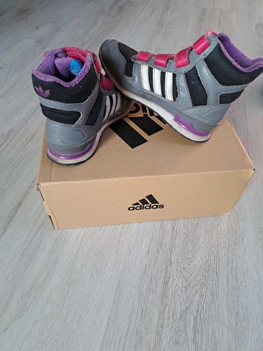 Buty dziewczęce kozaki zimowe Adidas zima 30