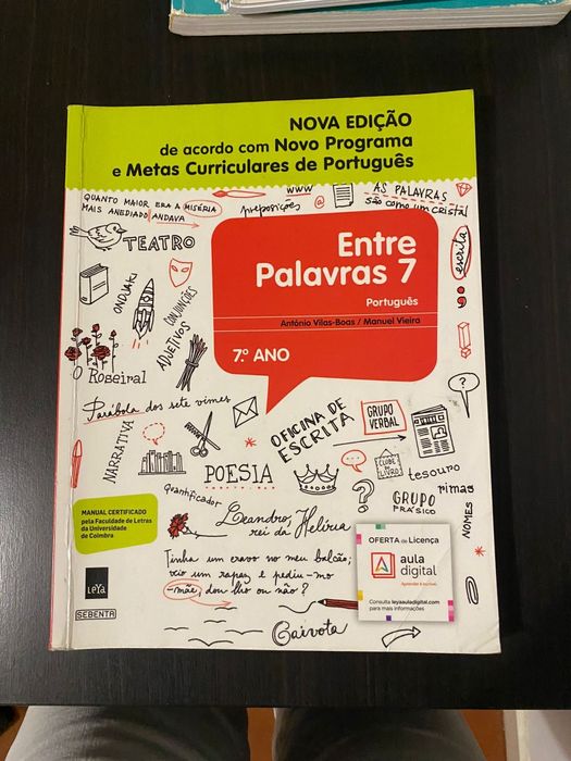 Entre palavras 7⁰ ano livro + caderno de atividades
