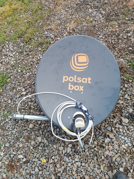 Antena Cyfrowy Polsat uchwyt kabel zestaw