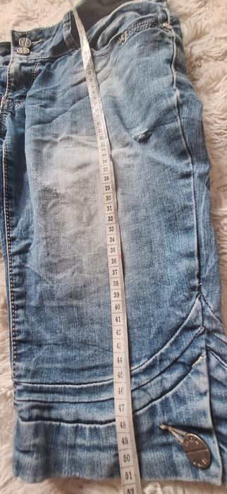 Spodenki jeansowe rybaczki rozm.40