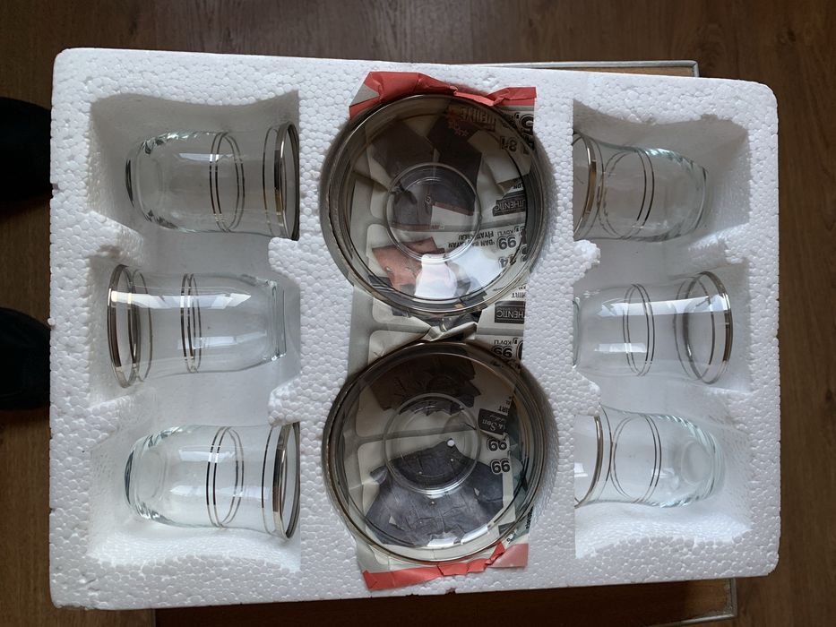 Турецкие стаканчики с блюдцами для чая