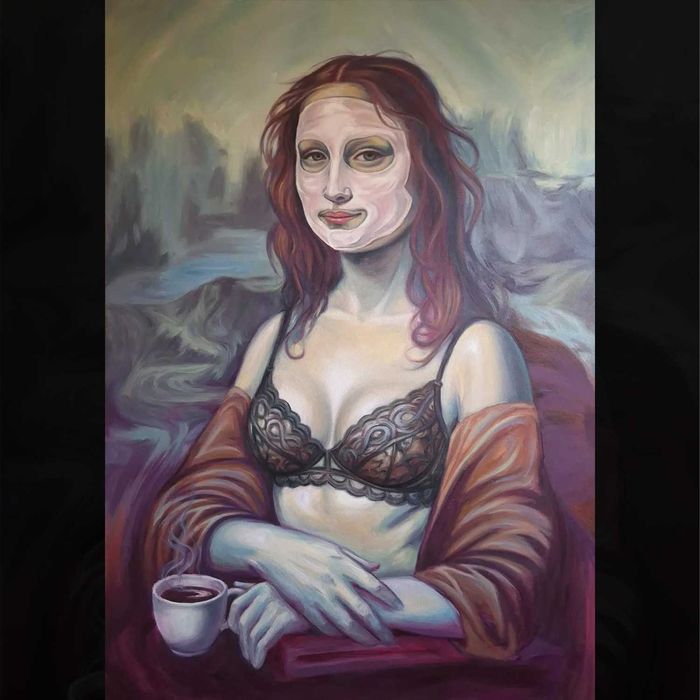 „Porana Lisa” – Duży Obraz Olejny | 100x70 cm | Unikat | VibRaMy