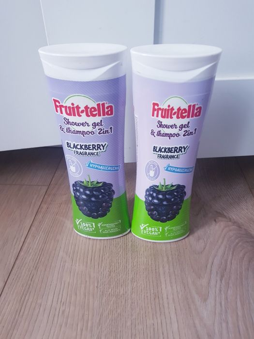 Nowy żel szampon 2 w 1 pod prysznic marki Fruit Tella 2x 300ml