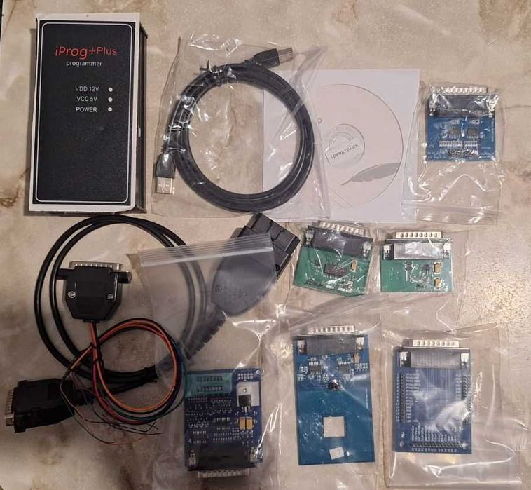 Программатор iProg+ V87, 6 адаптерів
