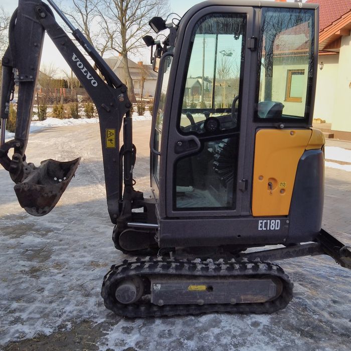 Minikoparka Volvo ec18d