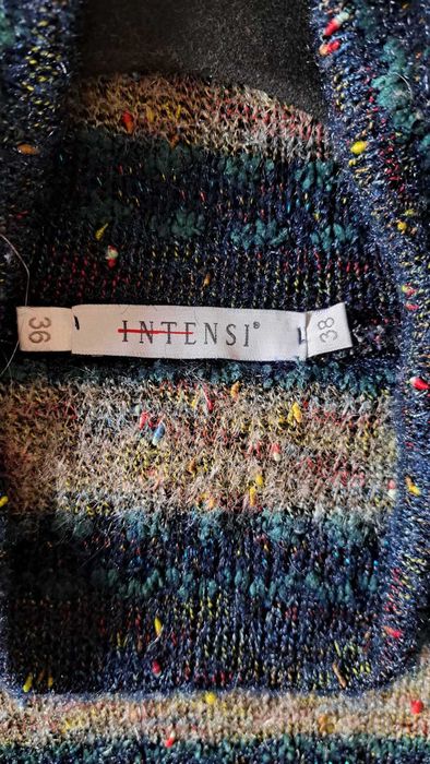 Kolorowy sweter Intensi Oversize | Miękka dzianina | Rozmiar L/XL