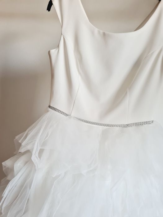 Sukienka ślubna dla panny młodej na imprezę ślub cywilny poprawiny S/M