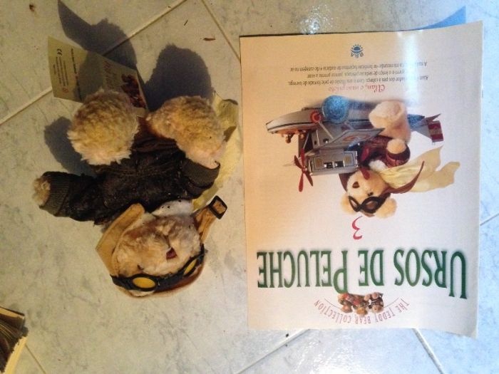 colecção de ursos de peluche