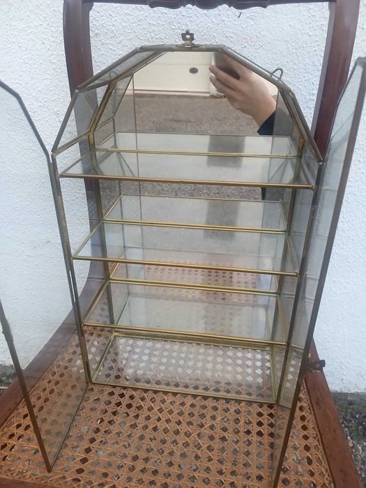 Elegante Vitrine Vidro e espelho
