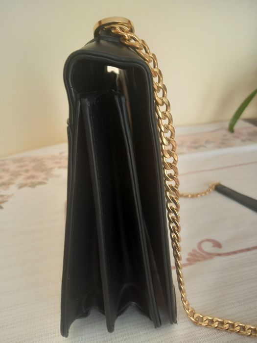 Czarna na łańcuszku torebka dwukomorowa nowa Reserved