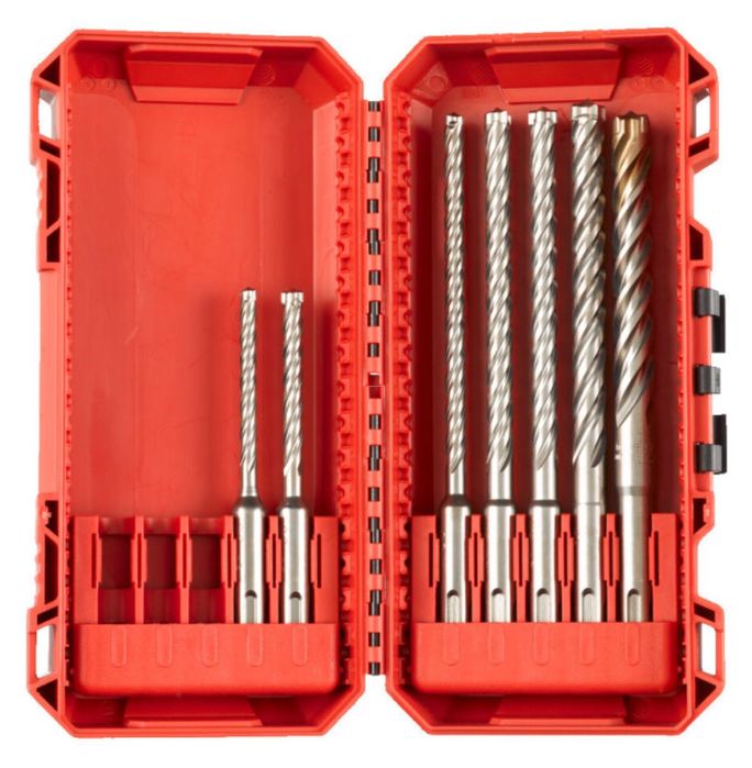 Набір із 7 бурів SDS+ MX4 Set 2 MILWAUKEE 5/6/6/8/8/10/12мм)