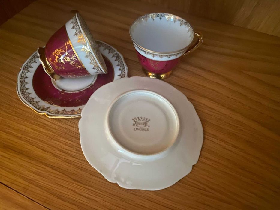 Chávenas de café Limoges