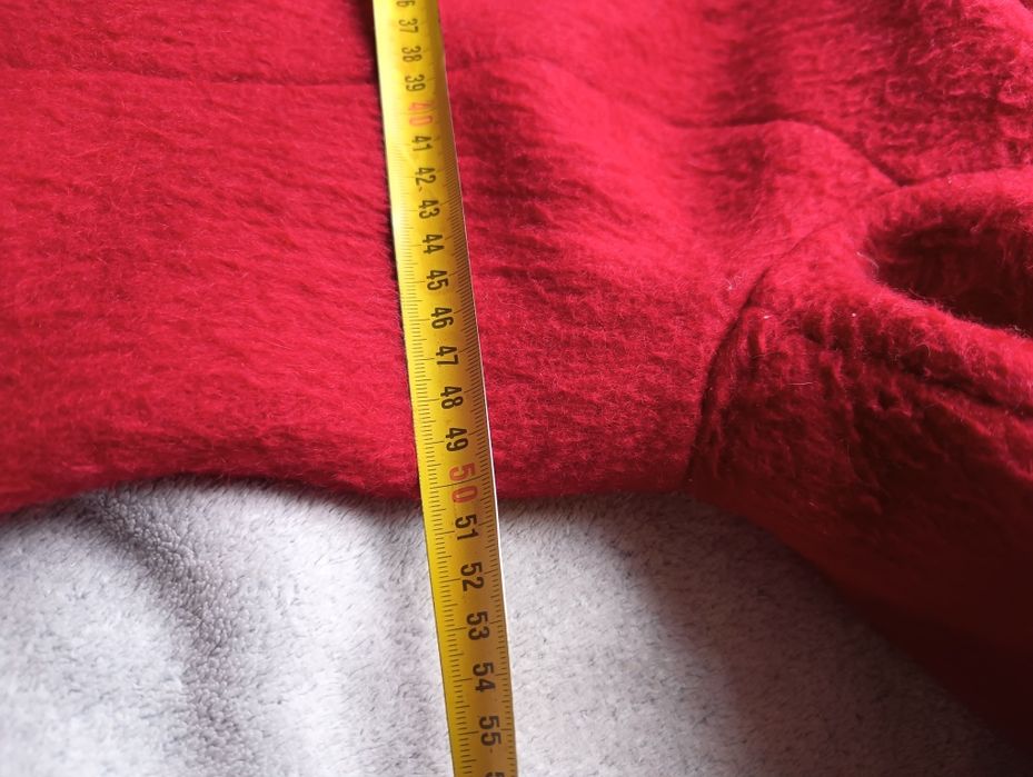 Płaszcz długi klasyczny wełniany, wełna i moher h&m 42
