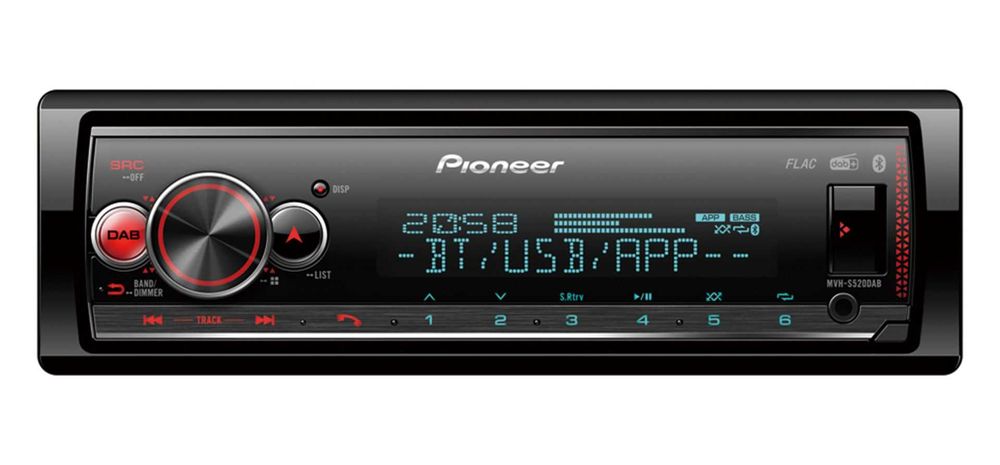 Auto-rádio PIONEER com DAB+, BLUETOOTH, USB, SPOTIFY, FLAC como novo!