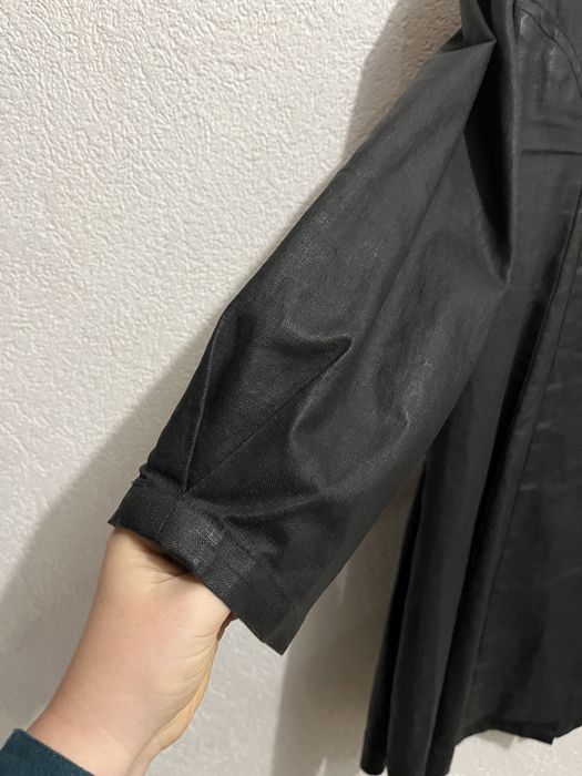 Gabardine linho preto Soft Grey