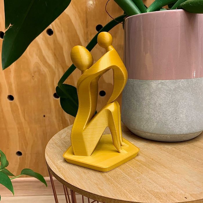 Estátua mãe filho decorativa impressa em 3D Dia das mães Mother's Day