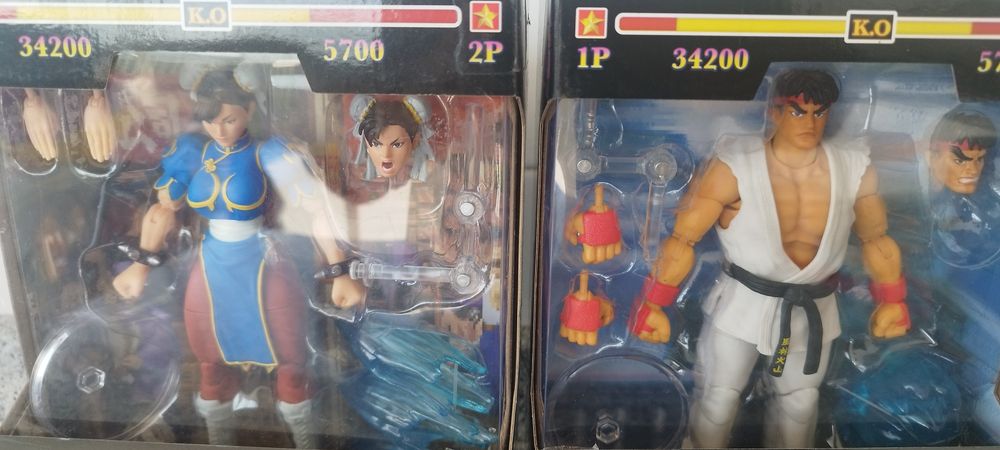 Figuras street Fighter na caixa original