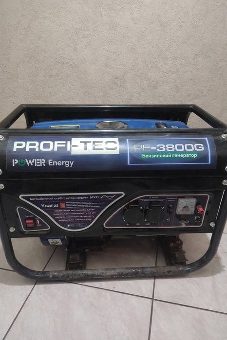 Бензиновий генератор PROFI-TEC PE-3800G, 3.5 кВт, AVR