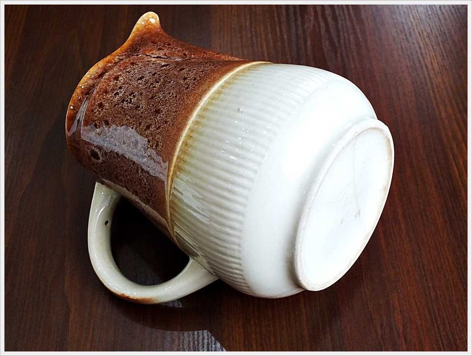 Duży dzbanek ' Maria' z ceramiki glazurowanej Sadulski Mirostowice PRL