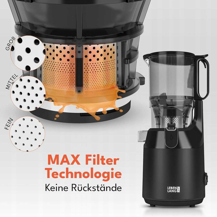 Sokowirówka LEBENLANG lbl3077 czarny 250 W