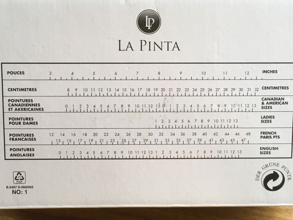 Новые кожаные туфли ТМ LA PINTA на повноту більшу за стандартну