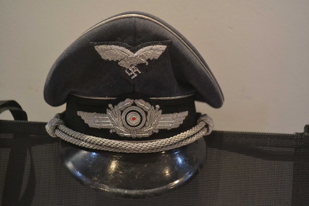 Orzeł Adler Luftwaffe czapka niemiecka oficer Lotnik III Rzeszy