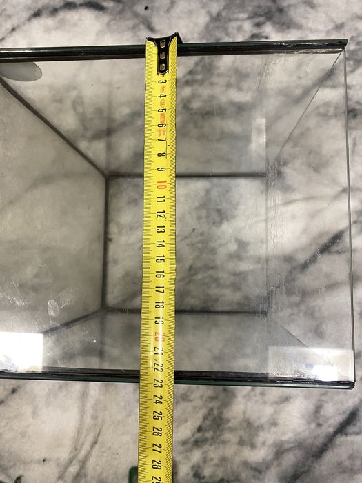 Аквариум стеклянный “Природа” (Pryroda.ua) + декор замок + сачок