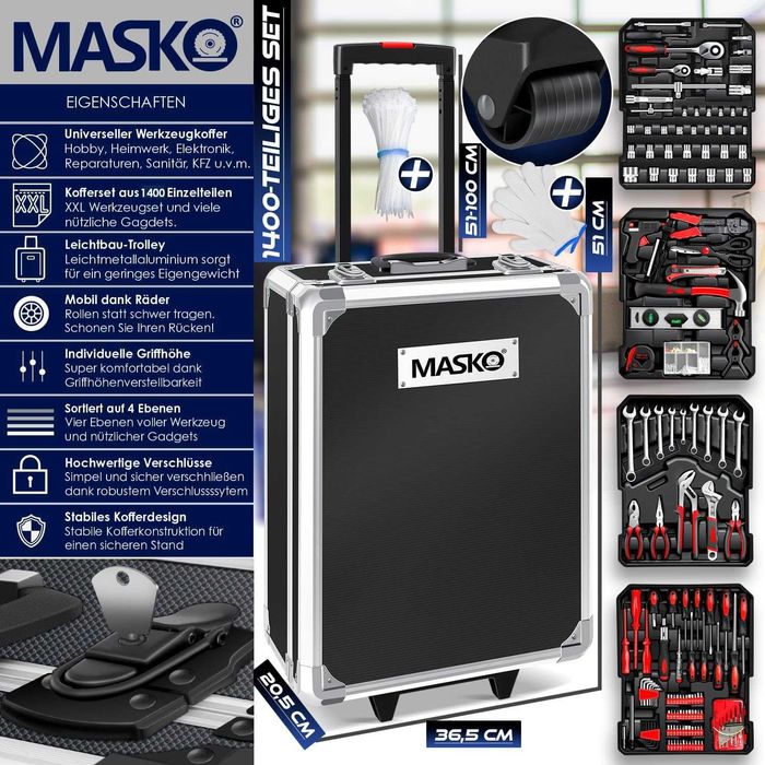 Mala Ferramentas 969 peças NOVA