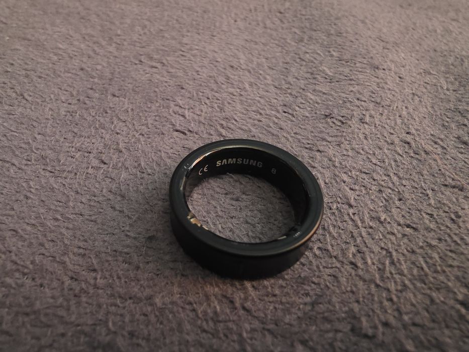 SAMSUNG Galaxy Ring Czarny Tytan, rozmiar: 8, pierścień Samsung, gwarancja do 2028, jak nowy