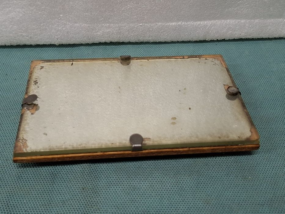 Lusterko stołowe z podpórką prl