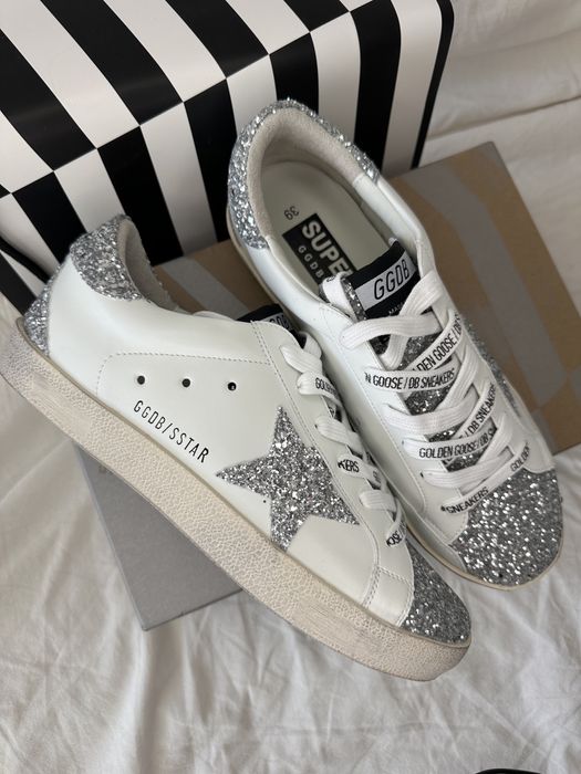 В Наявності!!!Стильні кросівки з блискітками під бренд Golden Goosе