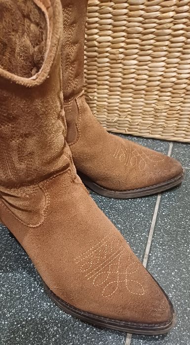 Botas Texanas camurça