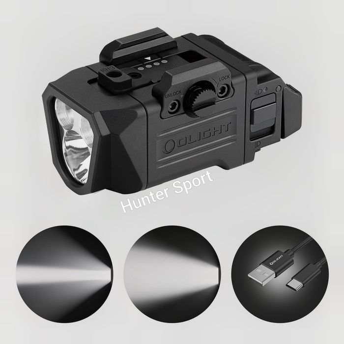 Ліхтар збройовий підствольний Olight PL X Matte black без ЛЦВ, Фонарь оружейный подствольный для АК АР серії Sig Sauer GLock Colt CZ Bren