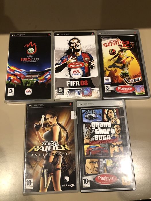 5 Jogos e 7 filmes PSP