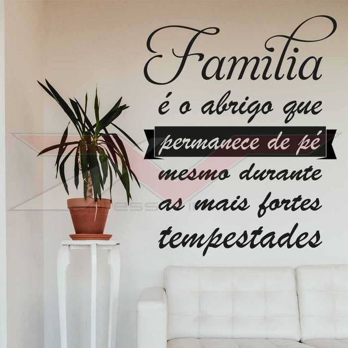 Frases e Desenhos Personalizáveis em Vinil Autocolante para Parede