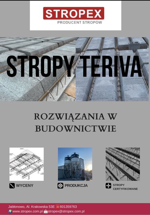 Belka stropowa 4,2 Teriva, stropy Teriva