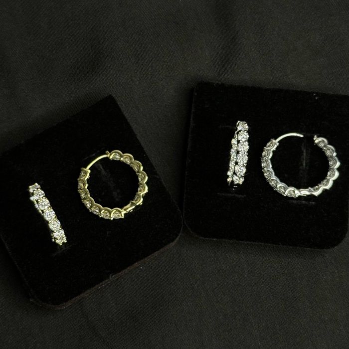 !СПЕЦІАЛЬНА ПРОПОЗИЦІЯ! Сережки з муассанітами 2.6ct кільця