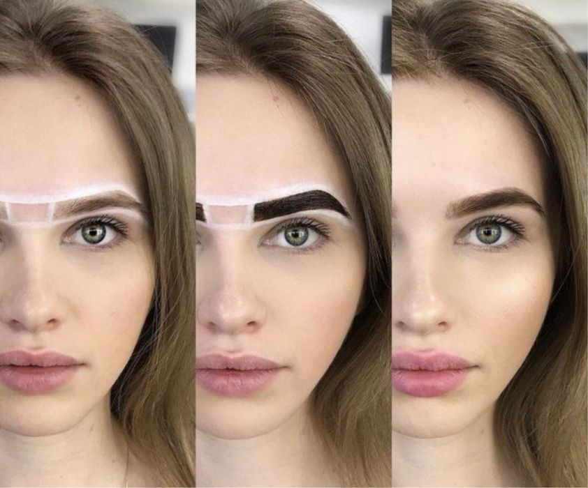 Фарбування,Ламінування,Корекція,Моделювання брів та вій